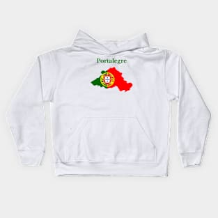 Portalegre District, Portugal. Kids Hoodie